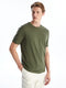 Crew Neck Short Sleeve Combed Cotton Men's T-shirt